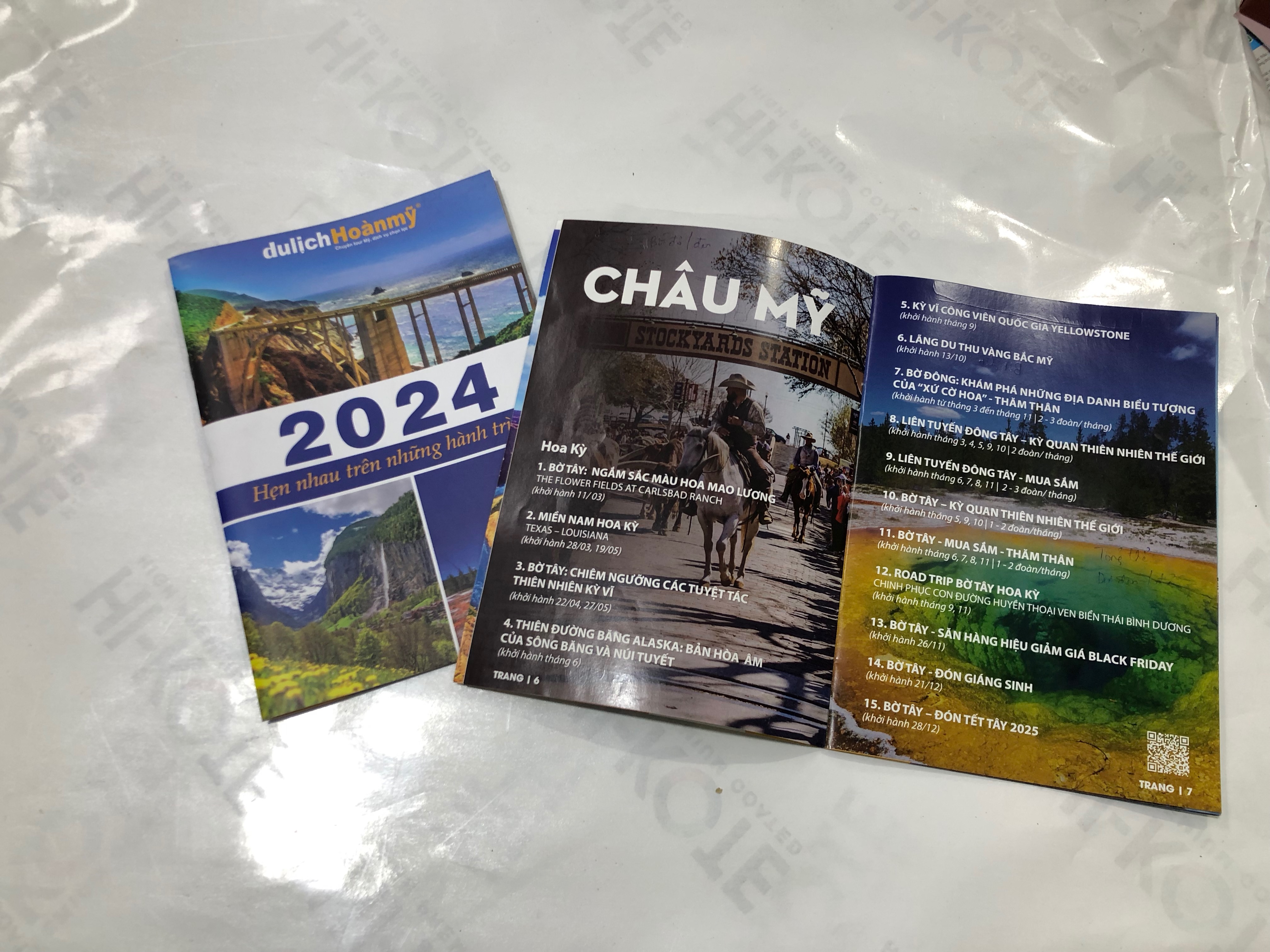 Catalogue hành trình du lịch